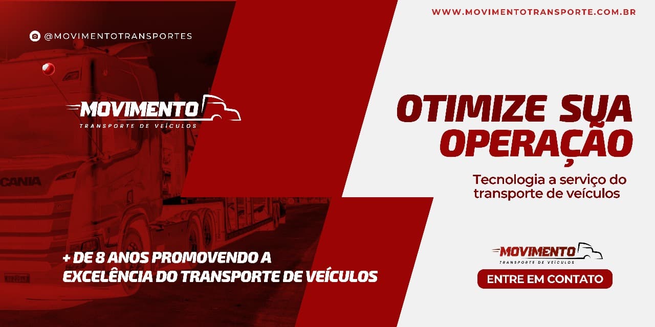 Imagem caminhão da movimento com texto de otimize sua operação